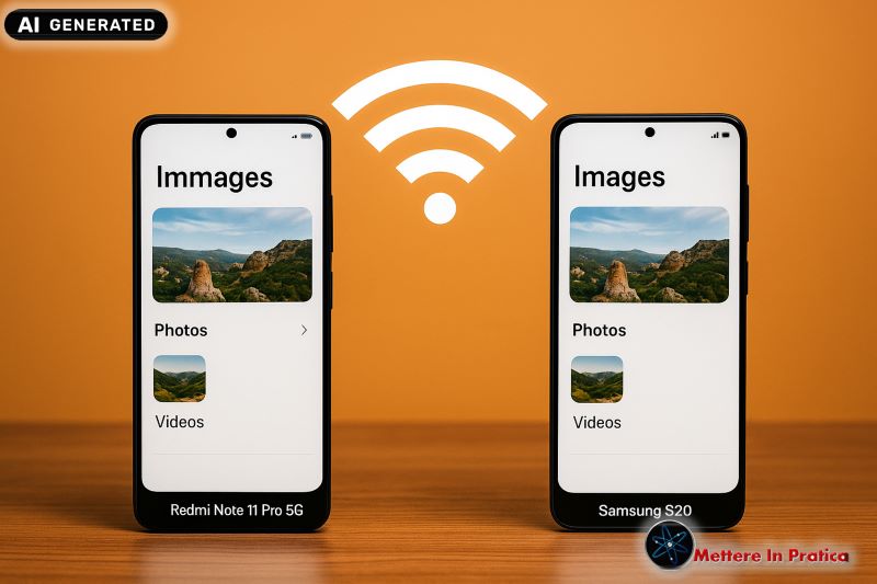 Come faccio a trasferire foto e video da un telefono all'altro?