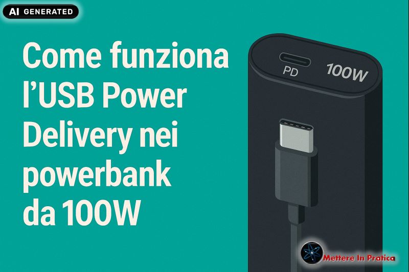 Guida a Power Delivery nei power bank usb da 100W