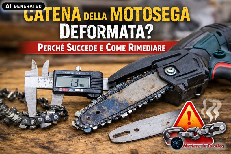 Perché si deforma la catena della motosega?